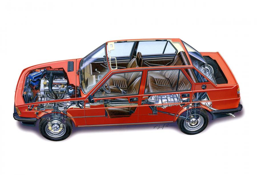 Схема Alfa Romeo Giulietta (116) 1977 года  (фото 5 из 19)